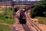 NS 2611 leads a cut of cars toward Boylan